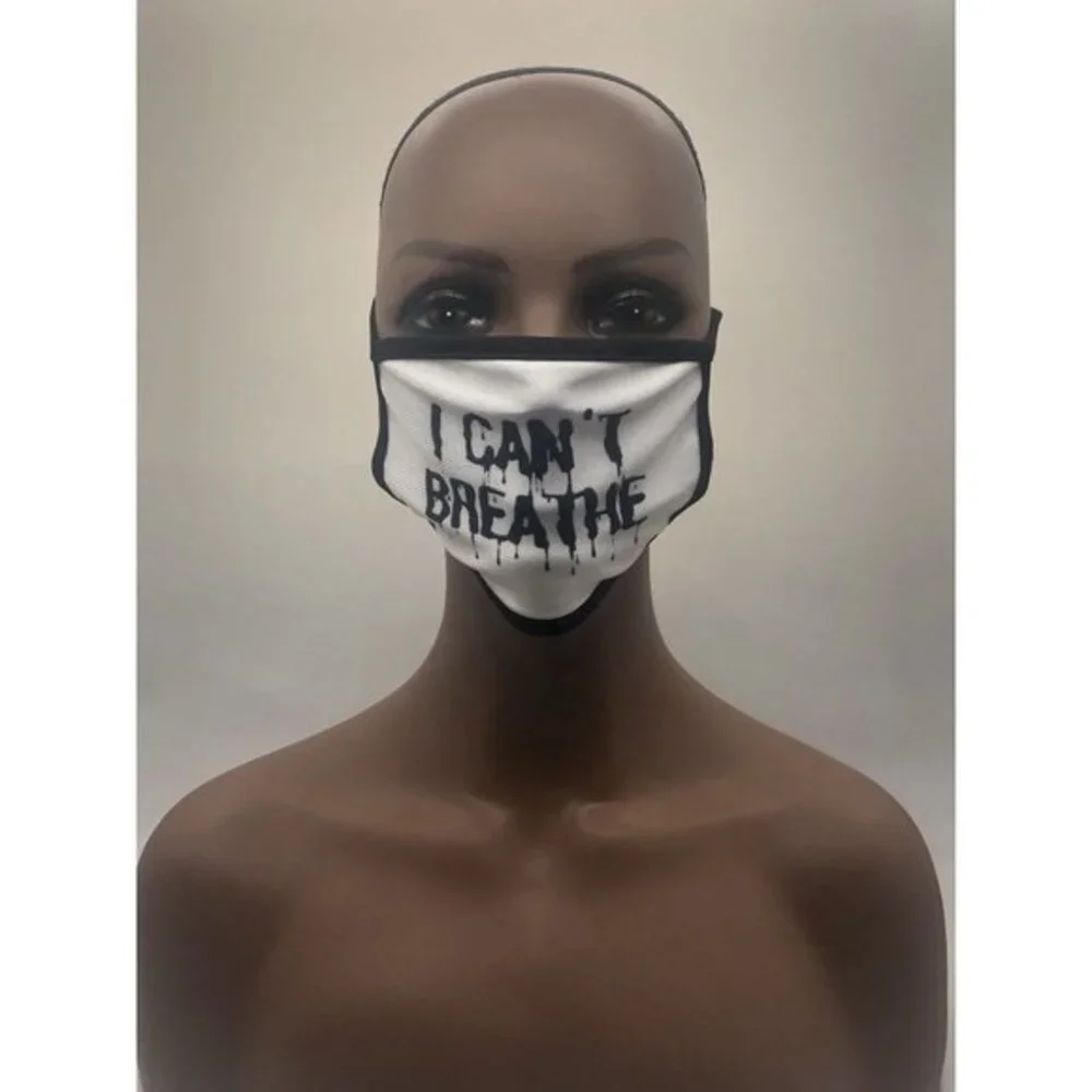 I Cant Breathe Face Mask For Unisex Pink Or White Fashion‎ Style